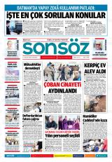 BATMAN SONSÖZ