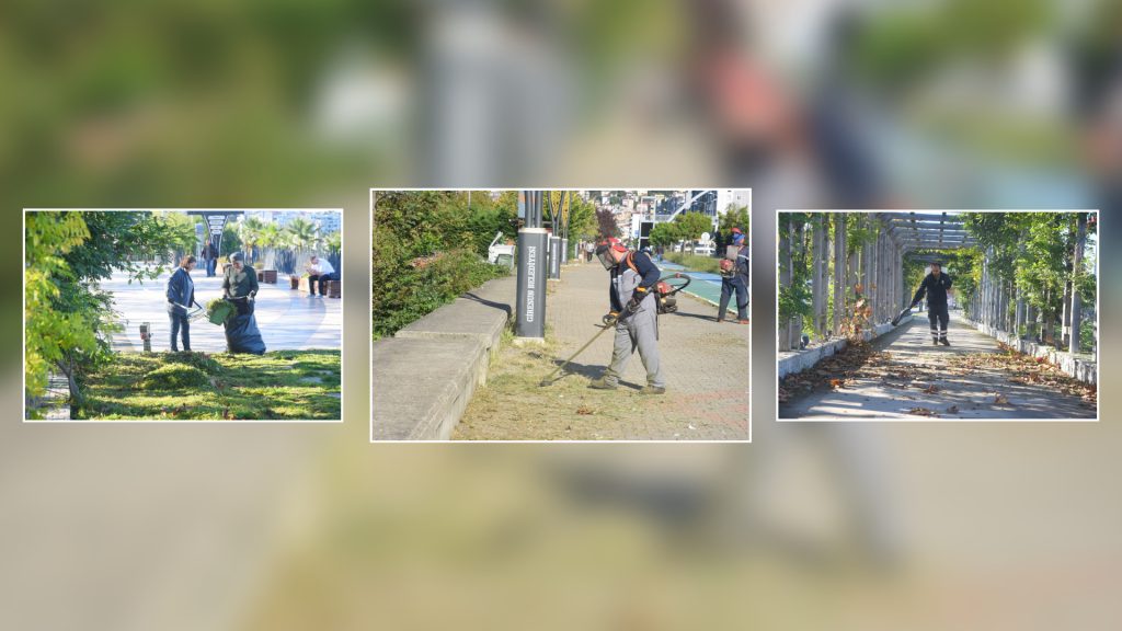 GİRESUN BELEDİYESİ’NDEN SAHİL ŞERİDİ VE PARKLARDA BAHAR TEMİZLİĞİ