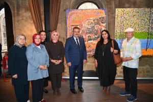SANAT ŞÖLENİNDE ESERLER GÖRÜCÜYE ÇIKTI