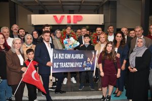 AVRUPA ŞAMPİYONU HAVVANUR KETHÜDA TRABZON’DA COŞKUYLA KARŞILANDI