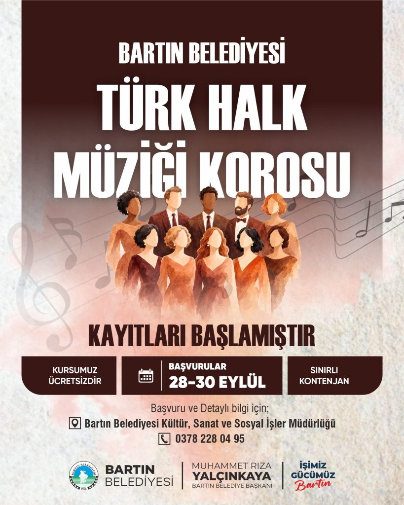 TÜRK HALK MÜZİĞİ KOROSU İÇİN KAYITLAR BAŞLADI