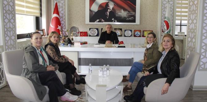 TÜRK KADINLAR BİRLİĞİ AMASYA ŞUBESİNDEN BAŞKAN KIRLANGIÇ’A ZİYARET