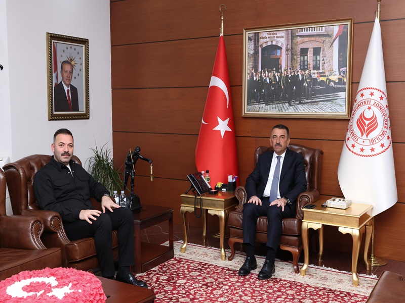 AK Parti Zonguldak İl Başkanı Mustafa Çağlayan, Vali Osman Hacıbektaşoğlu’nu Ziyaret Etti