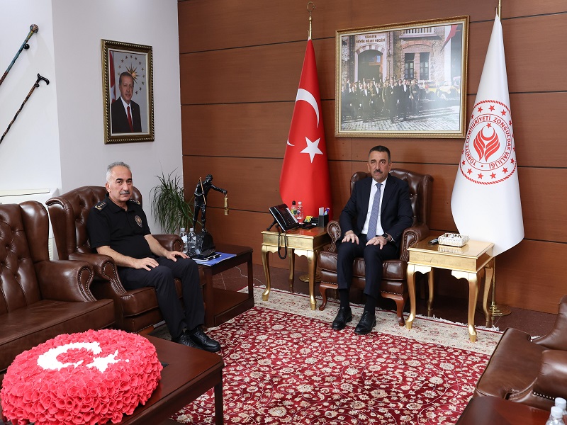 Zonguldak İl Emniyet Müdürü Olarak Atanan İbrahim Kaba, Vali Osman Hacıbektaşoğlu’nu Ziyaret Etti