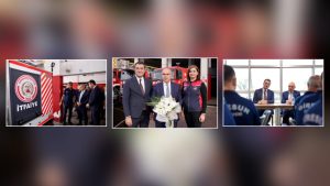 VALİ MUSTAFA KOÇ’TAN İTFAİYE TEŞKİLATINA ZİYARET