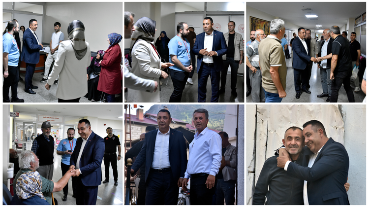 BAŞKANIMIZ, BELEDİYE PERSONELİMİZ NURETTİN ÇELİK’İ HASTANEDE ZİYARET ETTİ
