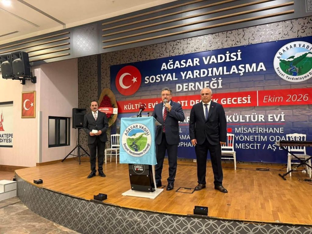 BAŞKAN GENÇ’TEN AĞASAR KÜLTÜR EVİ’NE DESTEK
