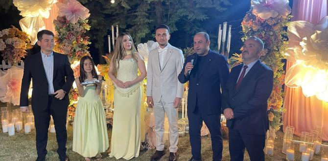 ATSO BAŞKANI NUREDDİN GÜÇYETMEZ, TAŞOVA ESNAF VE SANATKARLAR ODASI BAŞKANI MAHMUT TEMİZ’İN OĞLUNUN NİŞAN MERASİMİNE KATILDI