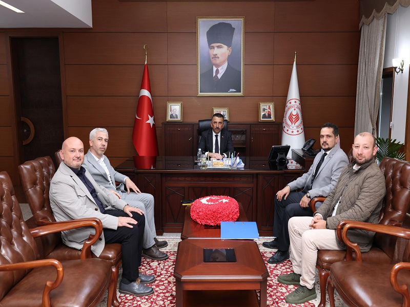 Vali Osman Hacıbektaşoğlu, BEDAŞ İl Müdürü Buğra Han Çağıran ile Beraberindeki Heyeti Kabul Etti