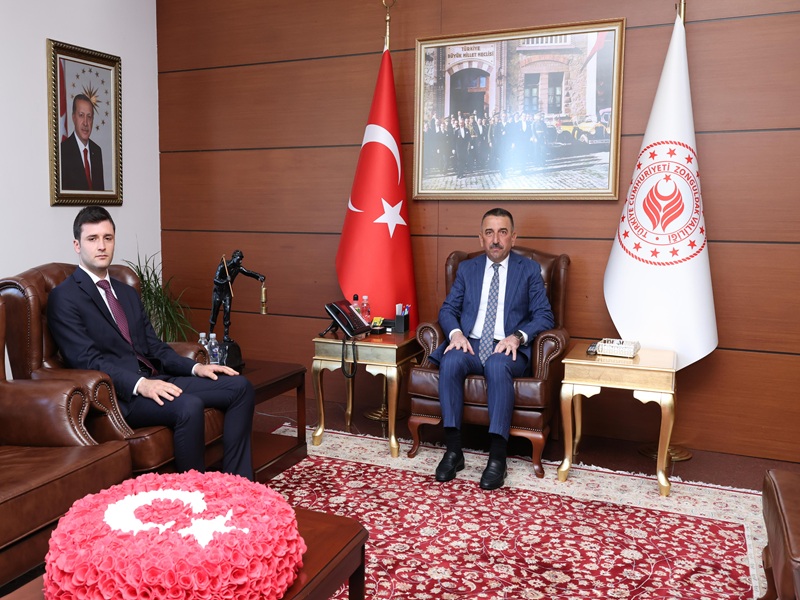 Vali Osman Hacıbektaşoğlu, Kaymakam Adayı Muhammet Kenrü’yü Kabul Etti