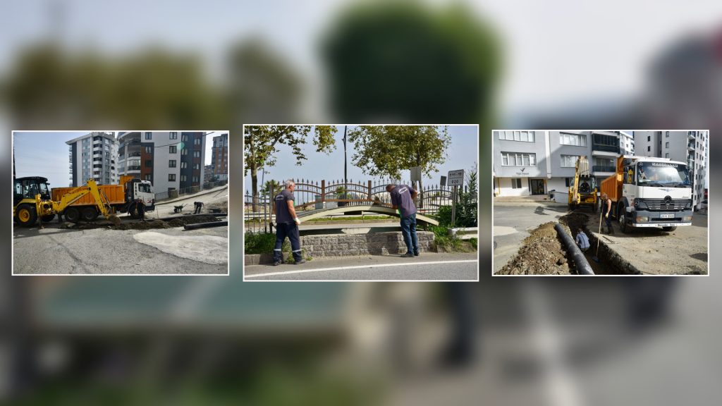 GİRESUN BELEDİYESİ ŞEHRİN DÖRT BİR YANINDA ÇALIŞMALARINI SÜRDÜRÜYOR