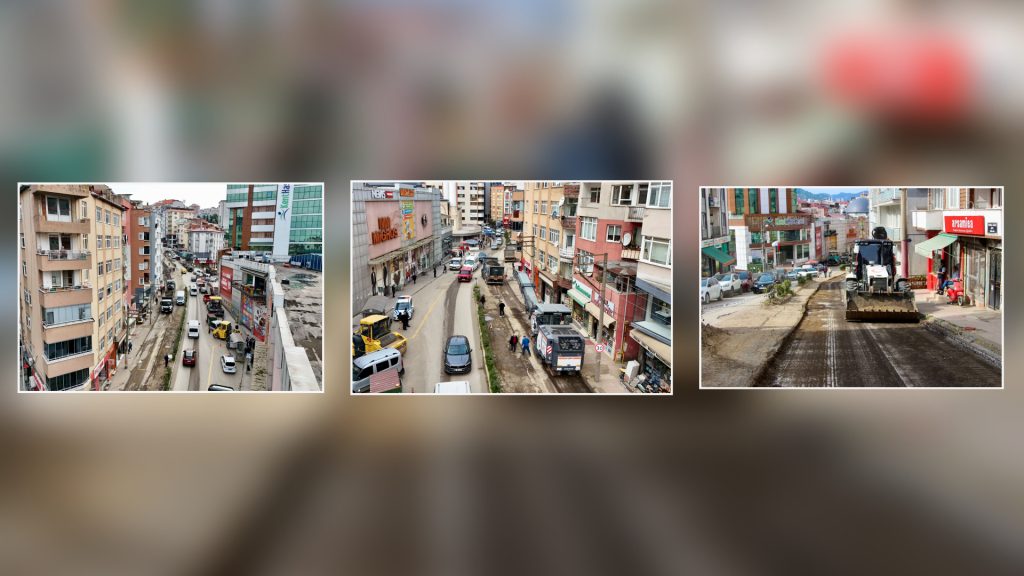 GİRESUN’DA ASFALT SEFERBERLİĞİ: İKİ CADDE YENİLENİYOR