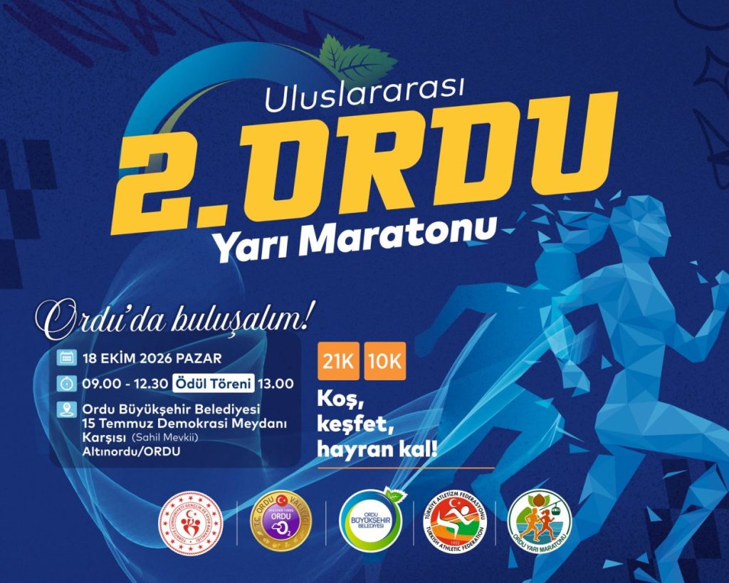ORDU ‘DA YARI MARATON HEYECANI YAŞANACAK